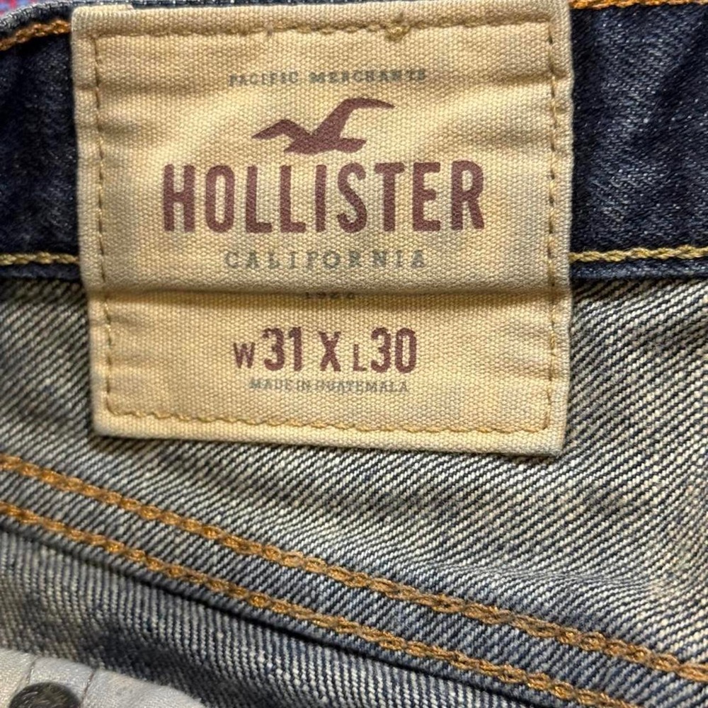 Hollister Slim Straight Jeans Mens 31x30 Blue Y2K Denim Pants - Picture 3 of 8